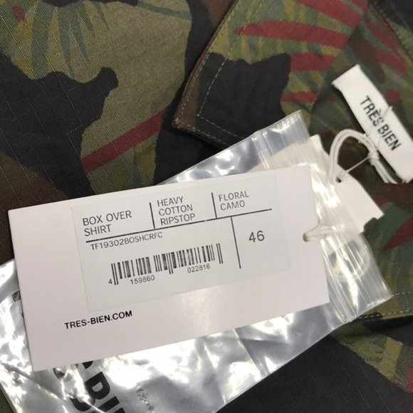 TRÈS BIEN Camo Heavy Cotton Shirt Jacket - Picture 8 of 10